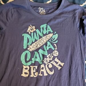 Women's Blue Graphic Tee